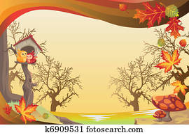 Autumn or Fall season background Autumn or Fall season background