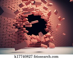 Destruction wall Destruction wall