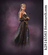 Elegant Fairytale Princess, 3d CG Elegant Fairytale Princess, 3d CG