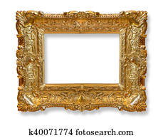 Gold old frame. Gold old frame.