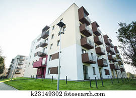 Newly built apartment house Newly built apartment house