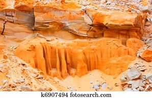 Quartz open-cast mine