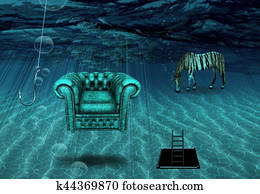 Fantasy Underwater scene Fantasy Underwater scene