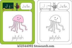 Flashcard letter J Flashcard letter J