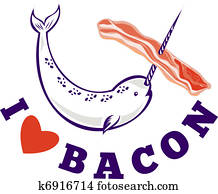 narwhal whale i love bacon narwhal whale i love bacon
