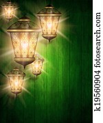 ramadan kareem background with shiny lanterns ramadan kareem background with shiny lanterns