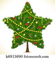 Star shape Christmas Tree