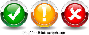 Vector security buttons Vector security buttons