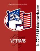 Veterans Day Modern American Soldier Card Veterans Day Modern American Soldier Card
