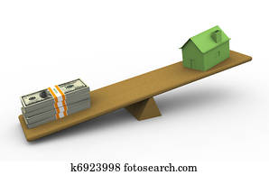 3d house and dollar 3d house and dollar