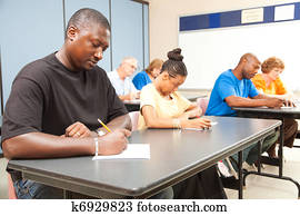 Adult Students Taking Test Adult Students Taking Test