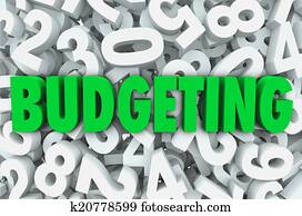 Budgeting 3d Word Numbers Background Financial Money Plan Budgeting 3d Word Numbers Background Financial Money Plan