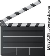 cinema clapper. vector cinema clapper. vector