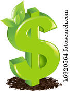Dollar With Sprout Dollar With Sprout