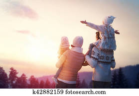 family and winter season family and winter season