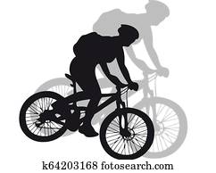 Mountain Bike silhouette Mountain Bike silhouette