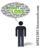 Paper Man with iweight loss Bubble Paper Man with iweight loss Bubble