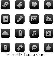 Social media icons Social media icons