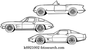 Three Generations of Sports Car