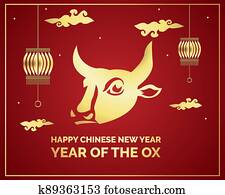 ראש שנה סיני, שור, זהב