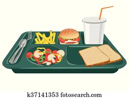 School Lunch Clip Art Vectors | Our Top 1000+ School Lunch EPS Images ...