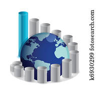 aufwärts, erdball, tabelle, abbildung