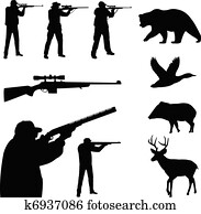 Hunting silhouettes Hunting silhouettes