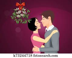kiss under the mistletoe kiss under the mistletoe