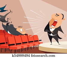 Opera singer on stage Opera singer on stage