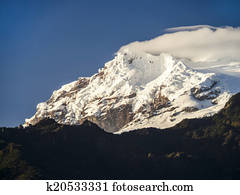 snow capped Antisana Volcano, Ecuador