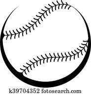 baseball, vektor, symbol baseball, vektor, symbol
