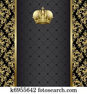 Black and gold background