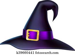 Cartoon Halloween Witch Hat Cartoon Halloween Witch Hat