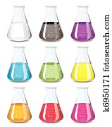 chemistry flask collection