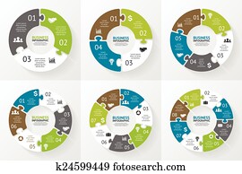 Circle puzzle infographic. Diagram, presentation. Circle puzzle infographic. Diagram, presentation.