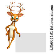 cute Deer cartoon character cute Deer cartoon character