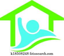 Homeowner. Real Estate Business Vec