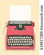 Retro typewriter background