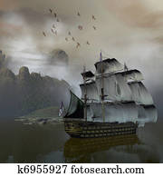 ship on the sea ship on the sea