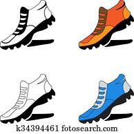 Running Shoes Clip Art | runshoes | Fotosearch