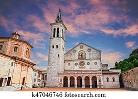 Spoleto, Umbria, Italy: cathedral of Santa Maria Assunta Spoleto, Umbria, Italy: cathedral of Santa Maria Assunta