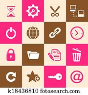Web hosting icons Web hosting icons