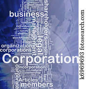 Corporation background concept Corporation background concept