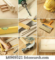 ferramentas, colagem