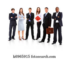 joven, atractivo, empresarios, -, el, élite, equipo negocio