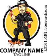 Pest Control Cartoon Logo Pest Control Cartoon Logo