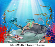 The Mermaid and the Dolphin The Mermaid and the Dolphin