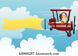 מטוס, להביא, דגל