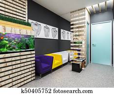 dental office , waiting room
