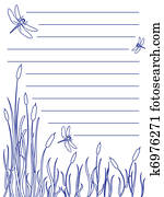 Dragonfly notepad Dragonfly notepad